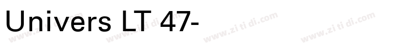 Univers LT 47字体转换